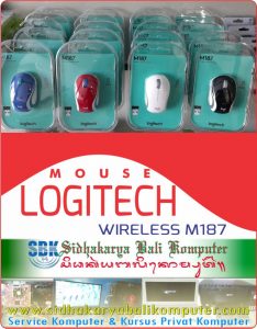 Mouse Logitech Wireless M187 Sidhakarya Bali Komputer