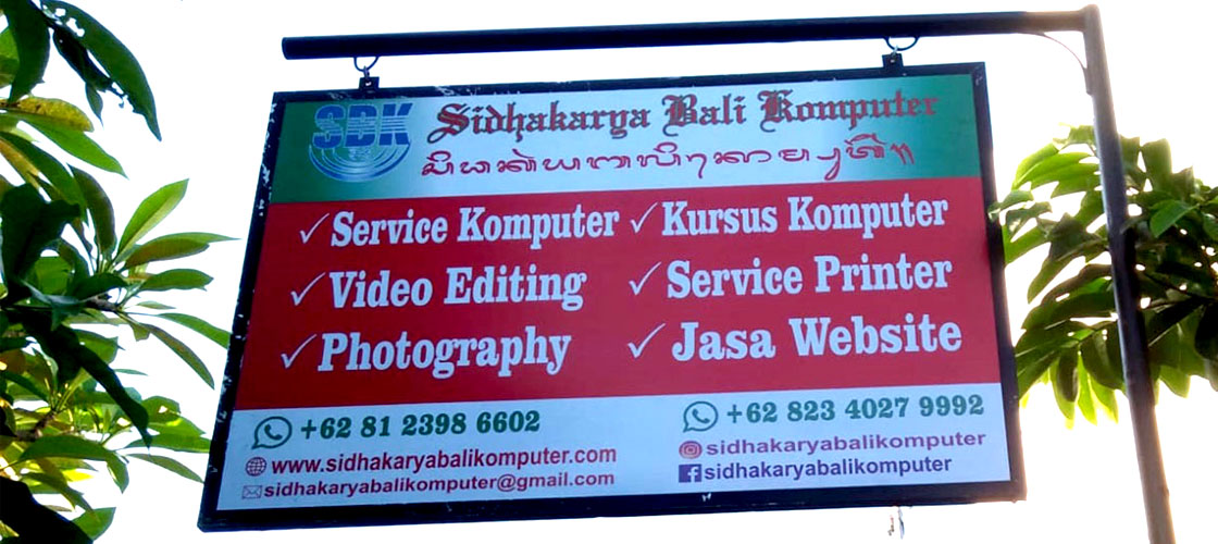 Service Komputer, Sidhakarya Bali Komputer